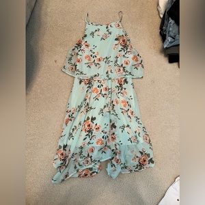 Summer floral dress, size large